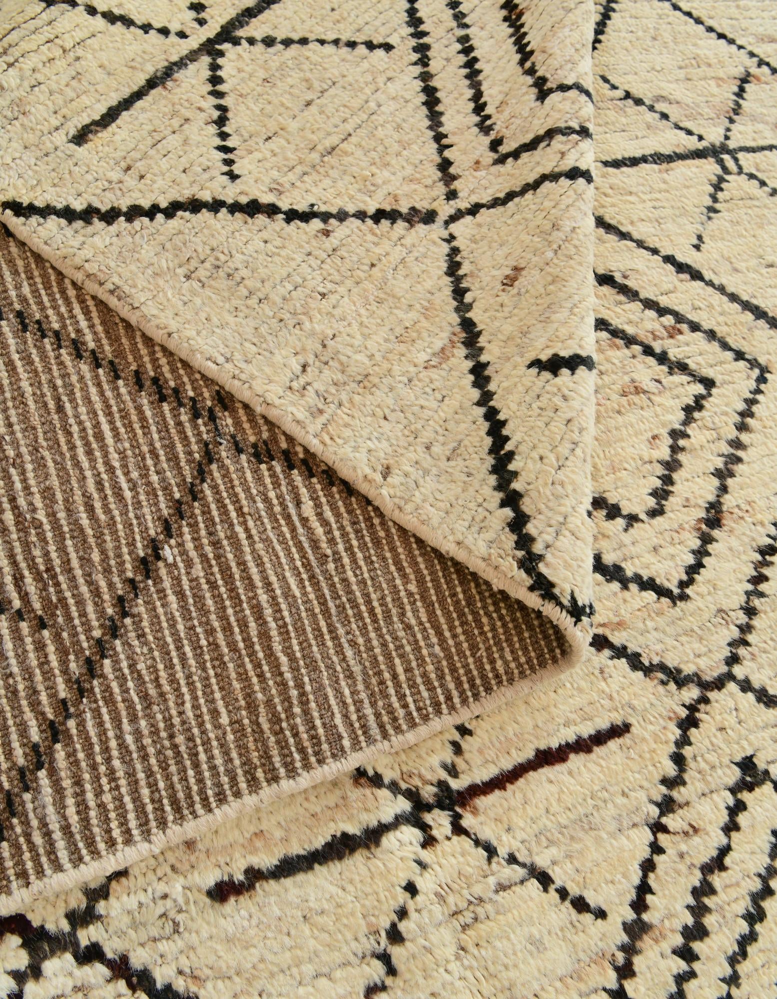 5' 5 x 18' 4 Hand Knotted Moroccan Wool Runner Rug