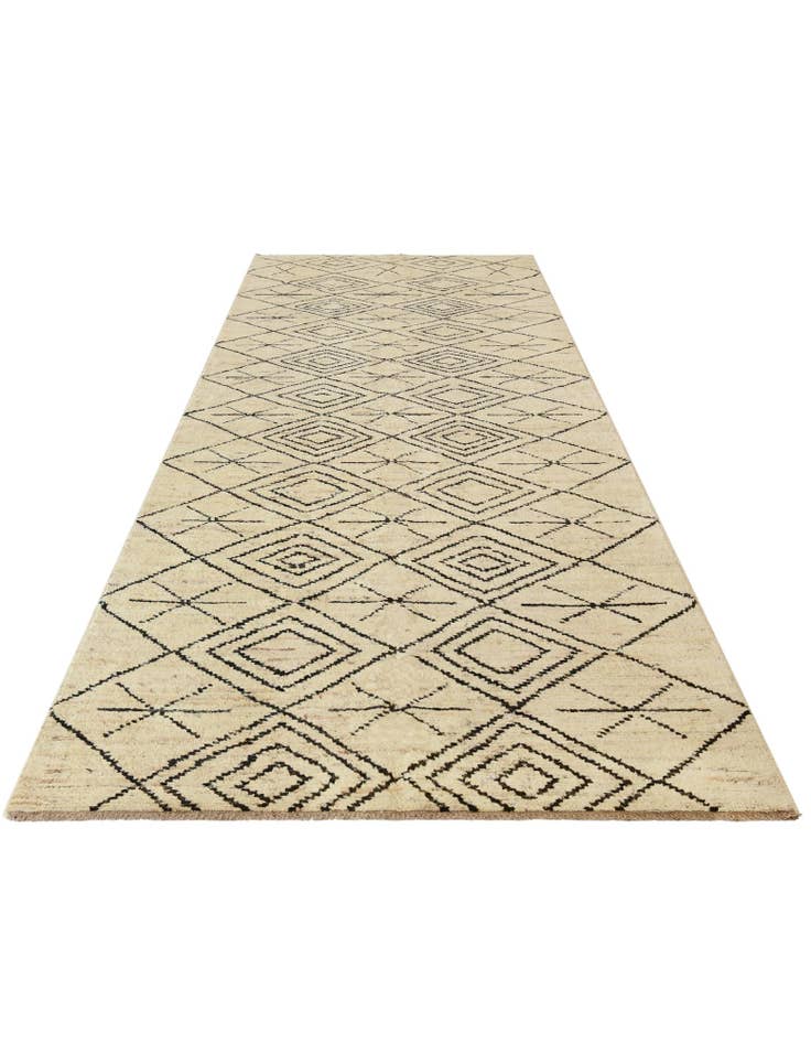 Detail image of 5' 5 x 18' 4 Hand Knotted Moroccan Wool Runner Rug