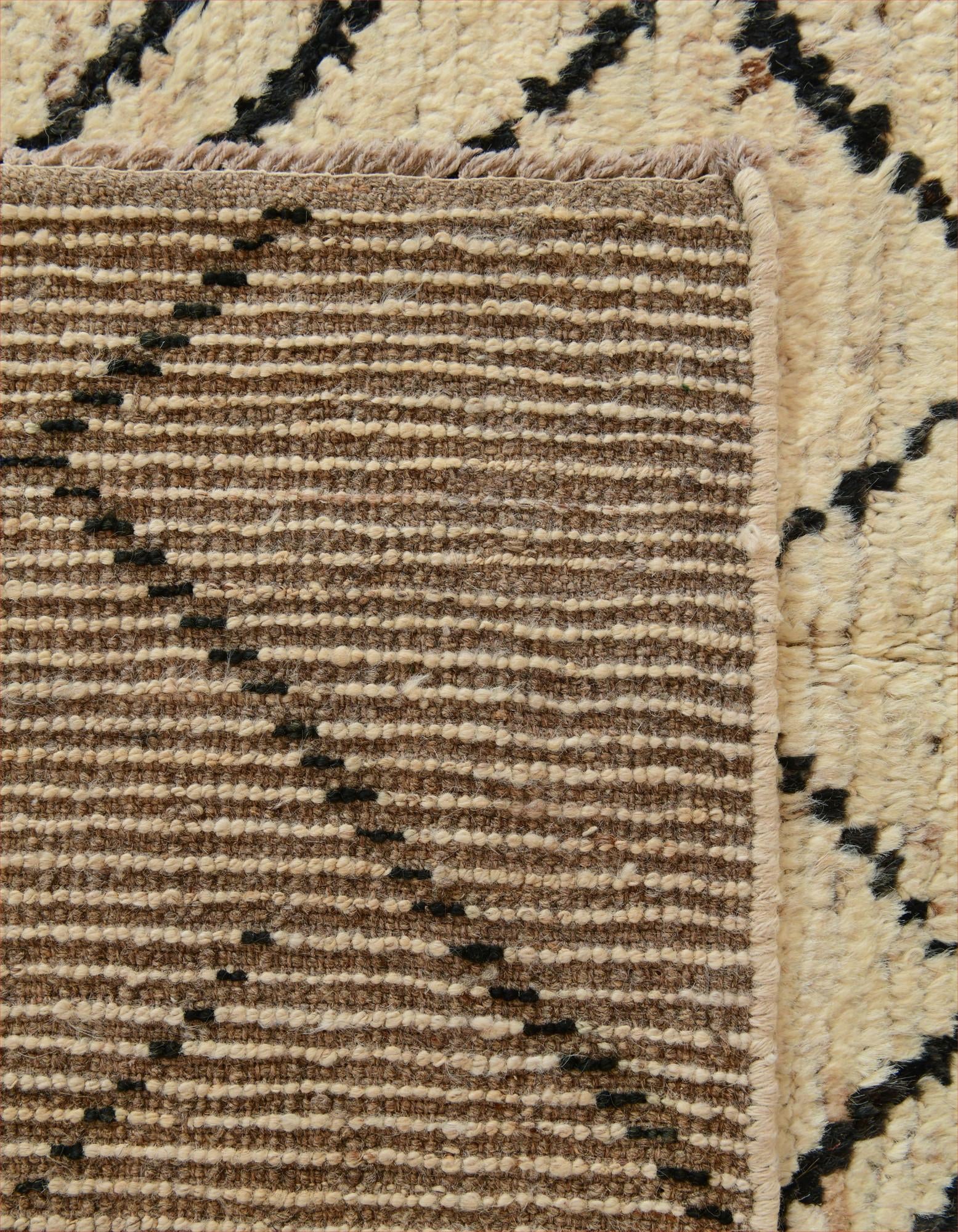 Detail image 11 of 13: 5' 5 x 18' 4 Hand Knotted Moroccan Wool Runner Rug