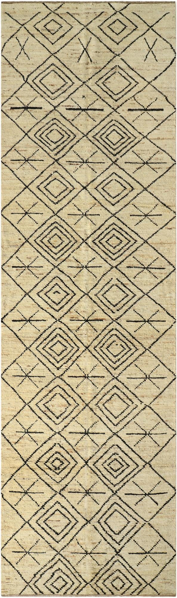 5' 5 x 18' 4  Hand Knotted Moroccan Wool Runner Rug