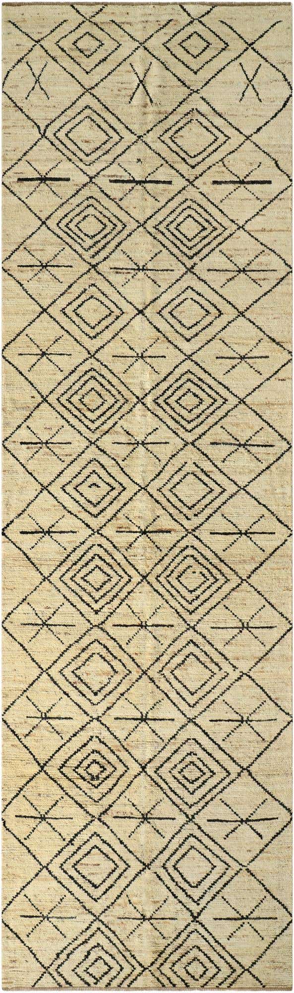 5' 5 x 18' 4 Hand Knotted Moroccan Wool Runner Rug