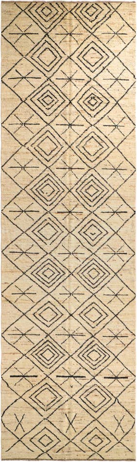 Detail image of 5' 5 x 18' 4 Hand Knotted Moroccan Wool Runner Rug