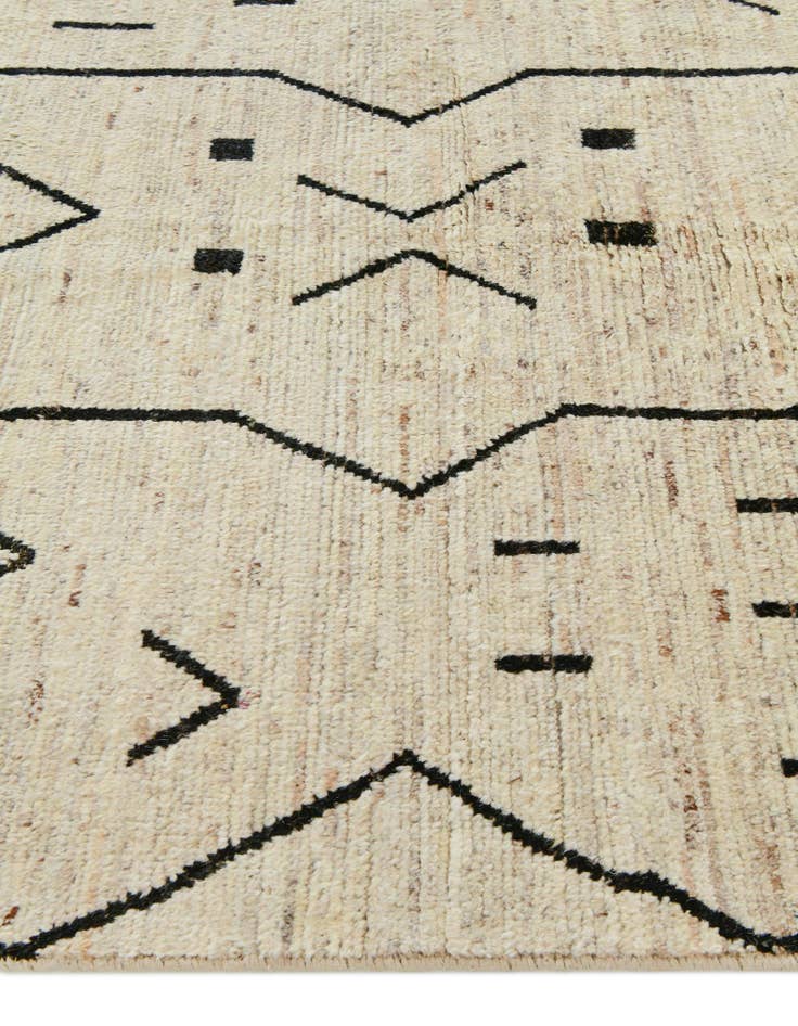 Detail image of 5' 5 x 24' 8 Hand Knotted Moroccan Wool Runner Rug