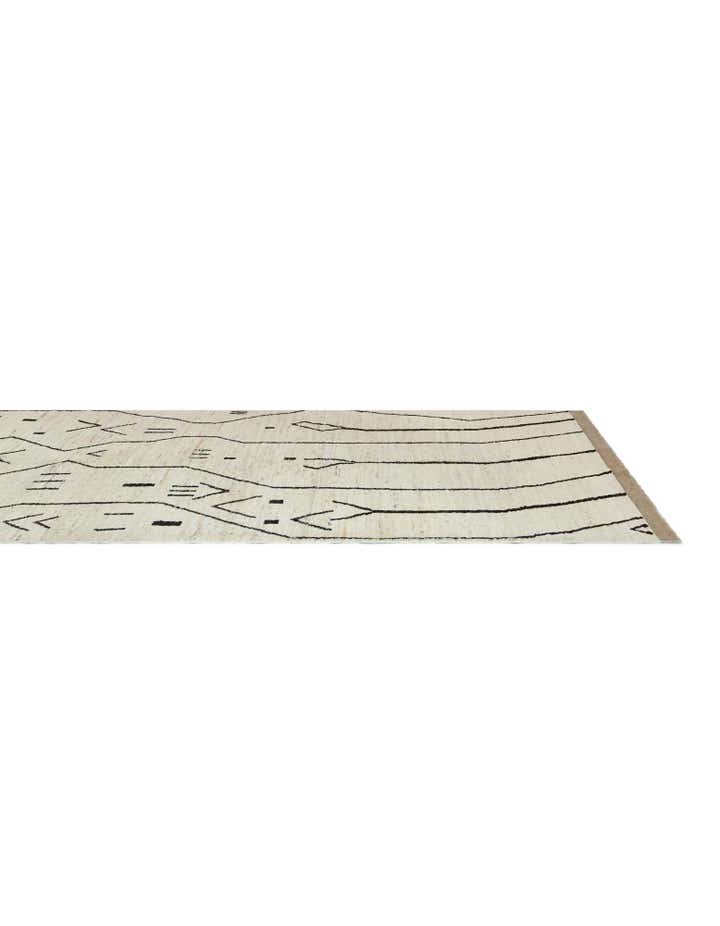 5' 5 x 24' 8 Hand Knotted Moroccan Wool Runner Rug