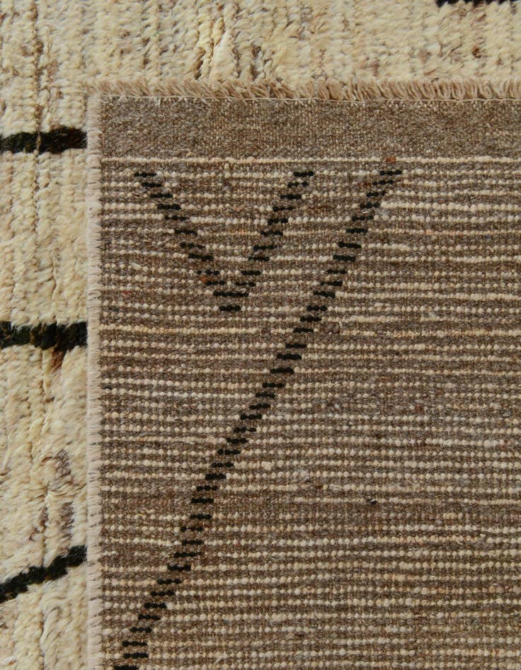 Detail image of 5' 5 x 24' 8 Hand Knotted Moroccan Wool Runner Rug