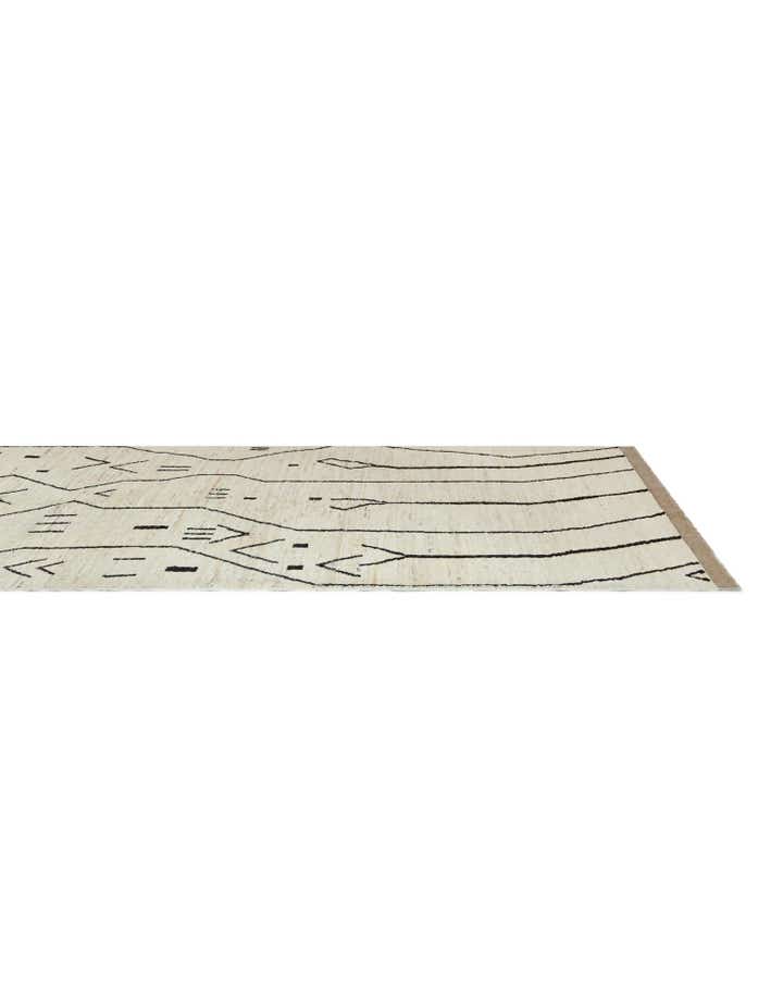 5' 5 x 24' 8 Hand Knotted Moroccan Wool Runner Rug