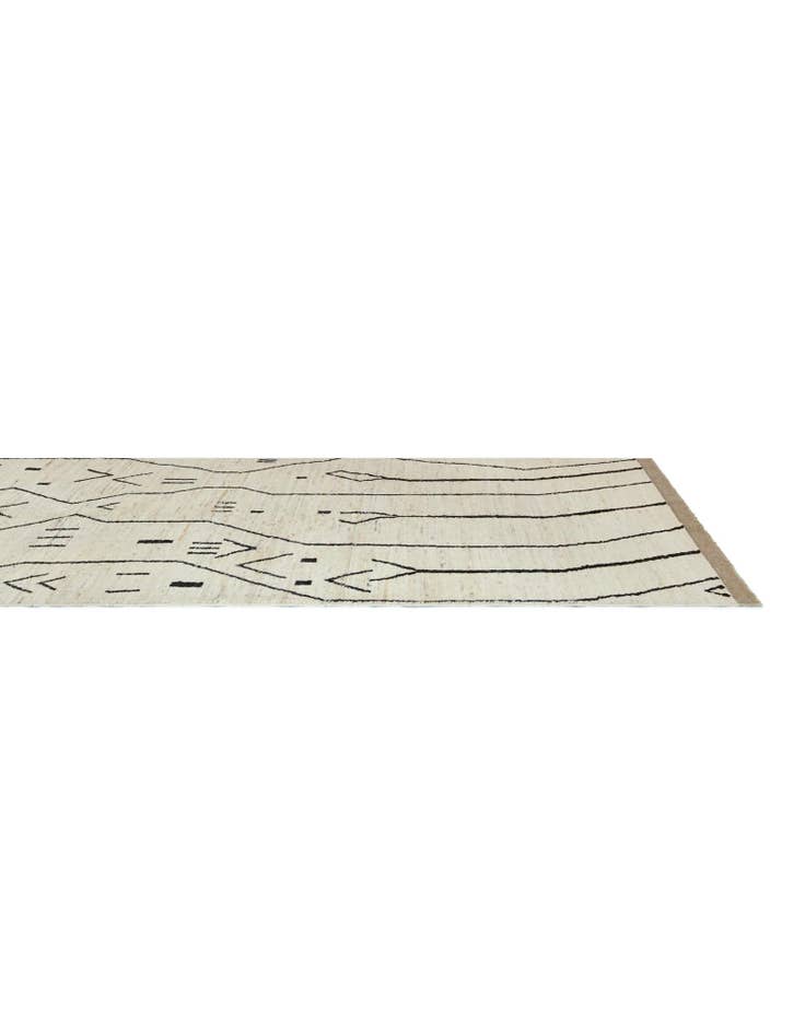 Detail image of 5' 5 x 24' 8 Hand Knotted Moroccan Wool Runner Rug