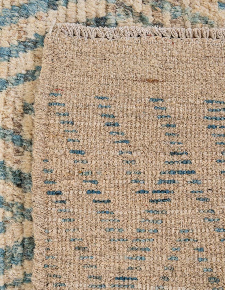 Detail image of 2' 10 x 10' 4  Hand Knotted Moroccan Wool Runner Rug
