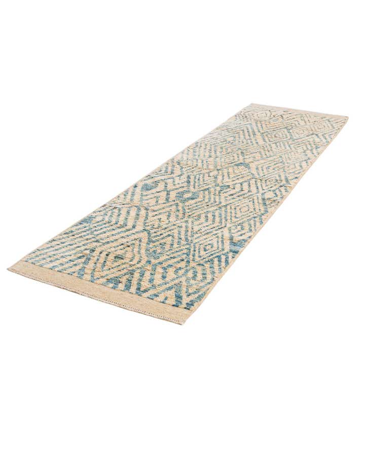 2' 10 x 10' 4 Hand Knotted Moroccan Wool Runner Rug