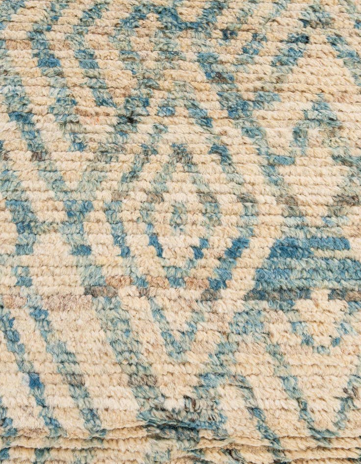 Detail image of 2' 10 x 10' 4  Hand Knotted Moroccan Wool Runner Rug