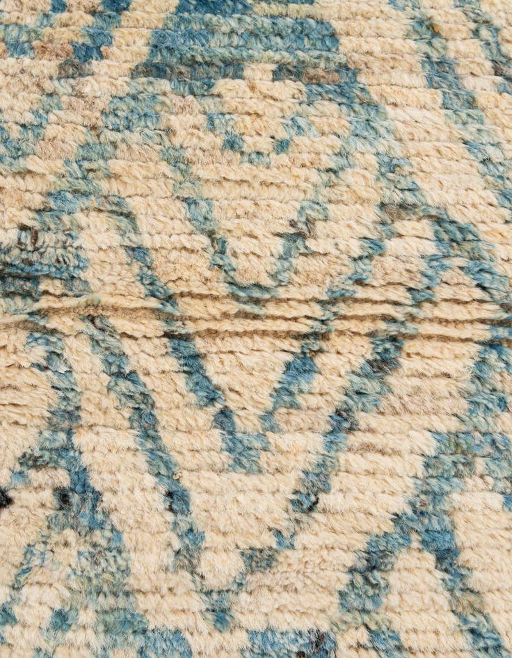 Detail image of 2' 10 x 10' 4  Hand Knotted Moroccan Wool Runner Rug