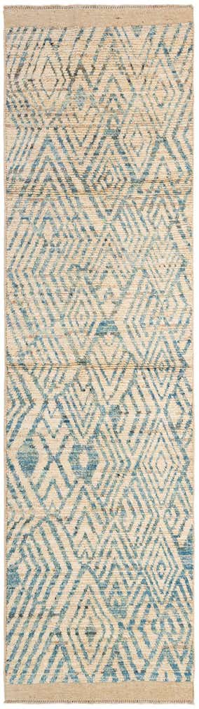 2' 10 x 10' 4 Hand Knotted Moroccan Wool Runner Rug