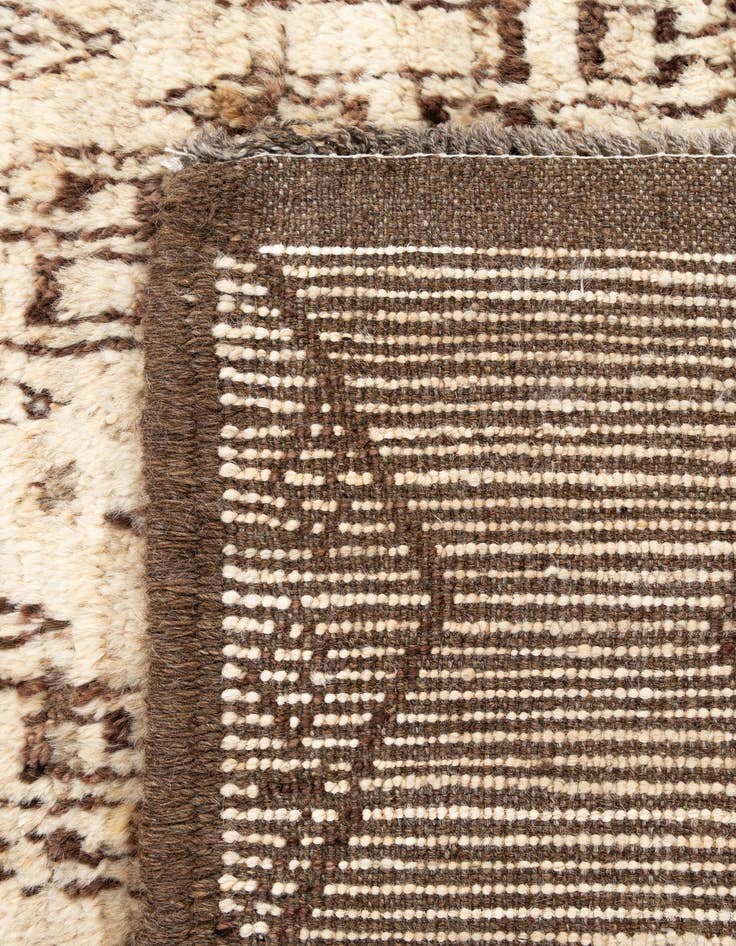 Detail image of 3' x 9' 11  Hand Knotted Moroccan Wool Runner Rug