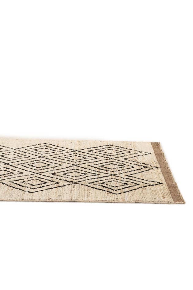 Detail image of 3' 2 x 15' 3 Hand Knotted Moroccan Wool Runner Rug