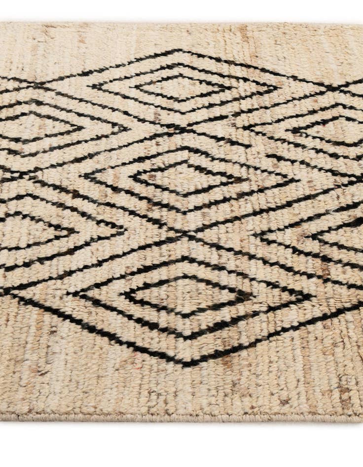 Detail image of 3' 2 x 15' 3  Hand Knotted Moroccan Wool Runner Rug