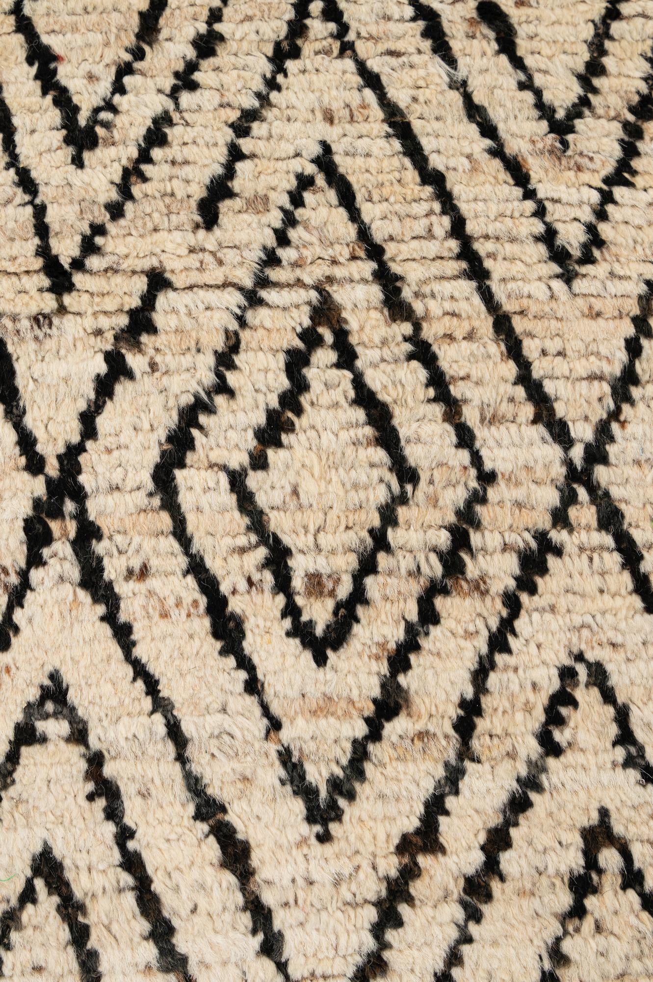3' 2 x 15' 3 Hand Knotted Moroccan Wool Runner Rug