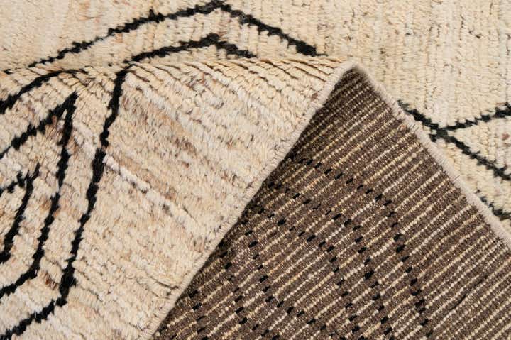 3' 2 x 15' 3 Hand Knotted Moroccan Wool Runner Rug