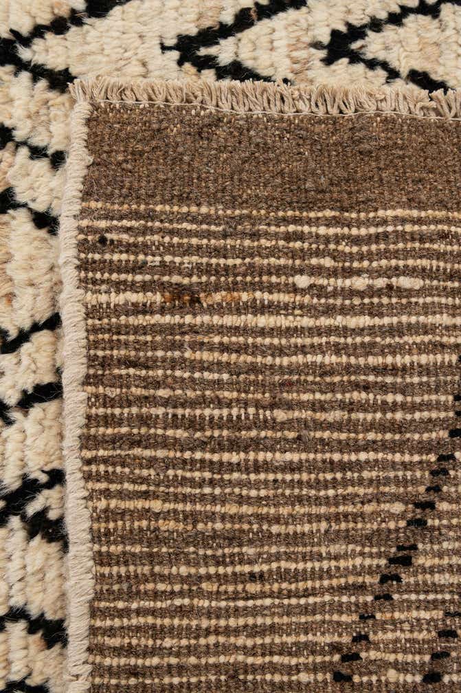 3' 2 x 15' 3 Hand Knotted Moroccan Wool Runner Rug