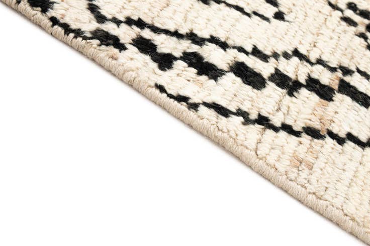 Detail image of 3' 1 x 15' 10 Hand Knotted Moroccan Wool Runner Rug