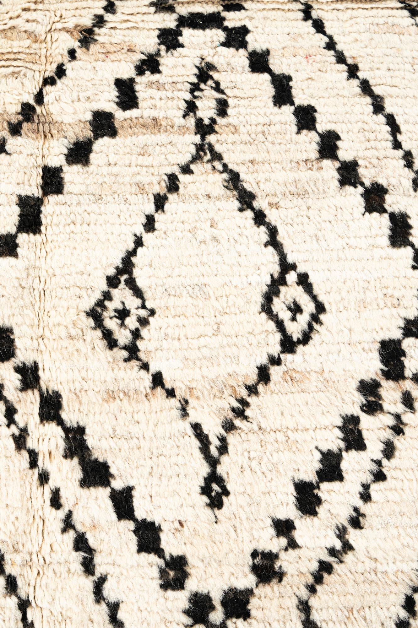 3' 1 x 15' 10 Hand Knotted Moroccan Wool Runner Rug