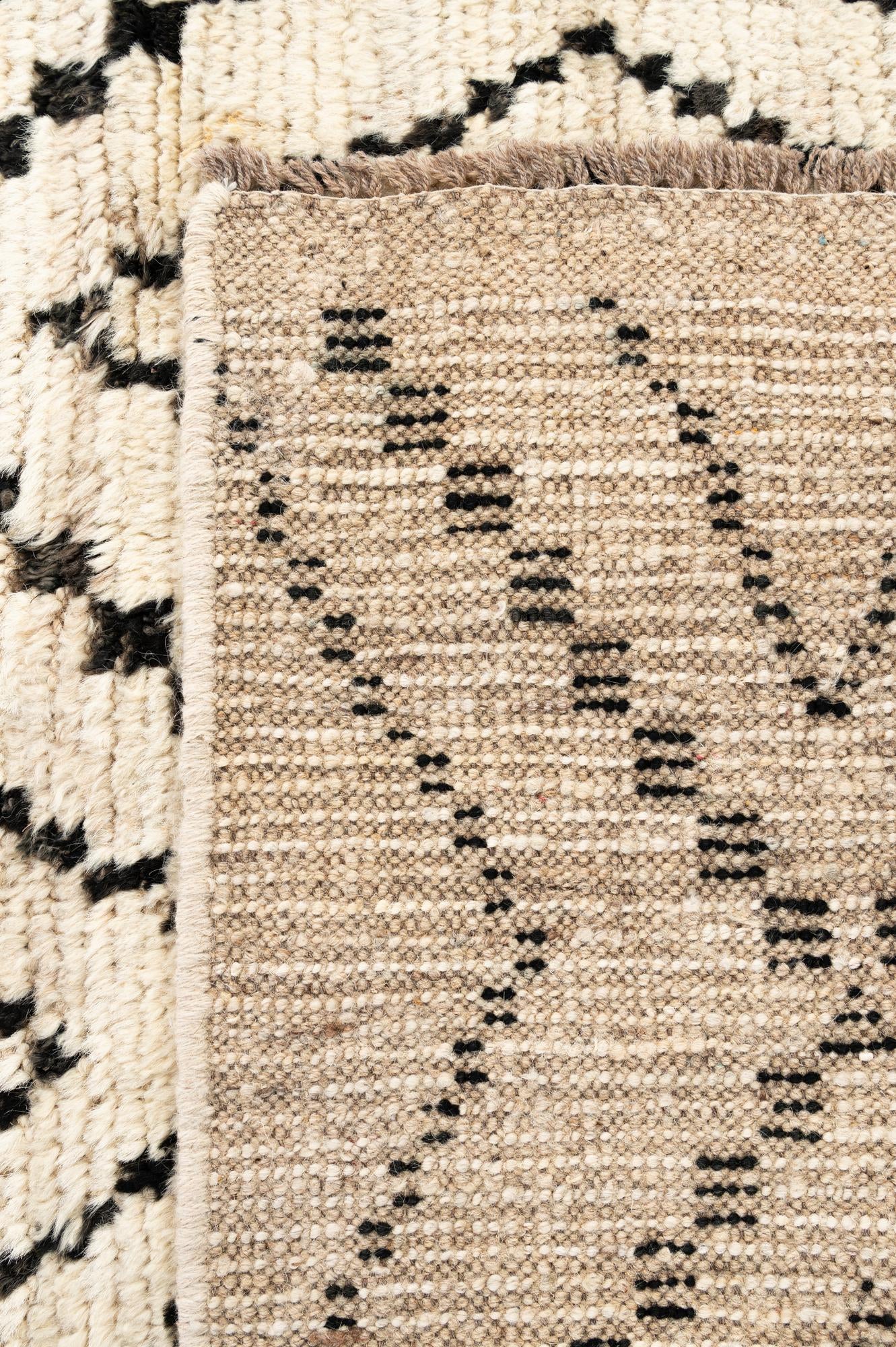 3' 1 x 15' 10 Hand Knotted Moroccan Wool Runner Rug