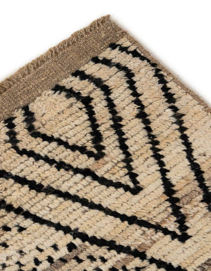 Detail image of 2' 11 x 16' 11  Hand Knotted Moroccan Wool Runner Rug