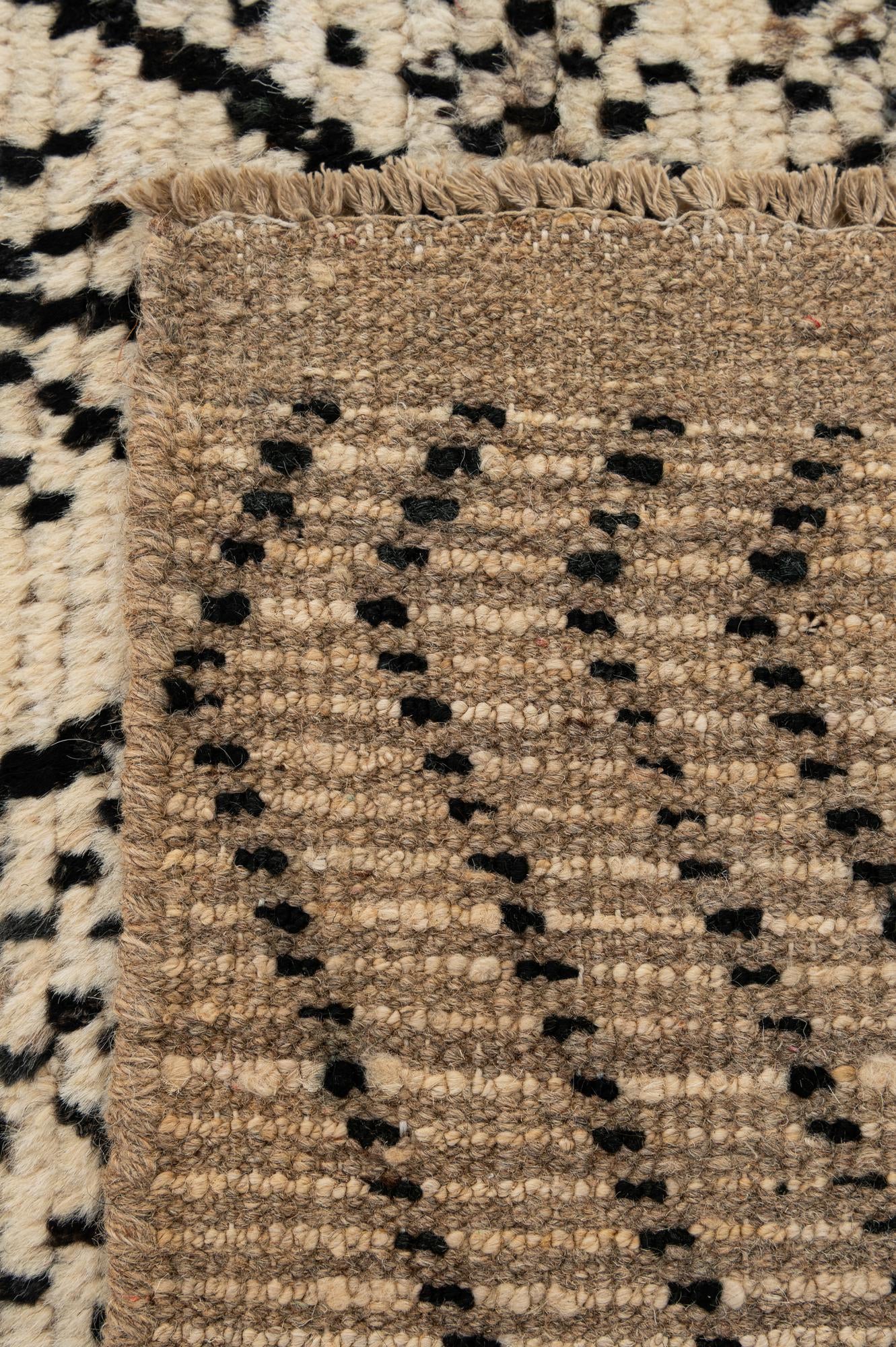 2' 11 x 16' 11 Hand Knotted Moroccan Wool Runner Rug