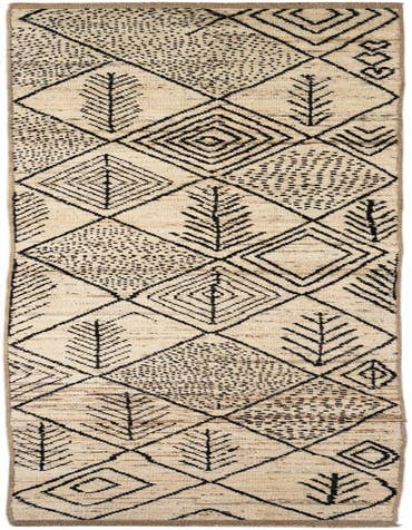 Detail image of 2' 11 x 16' 11 Hand Knotted Moroccan Wool Runner Rug