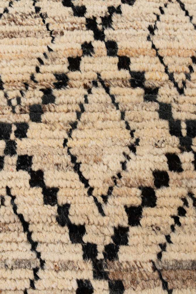 3' 2 x 16' 9 Hand Knotted Moroccan Wool Runner Rug