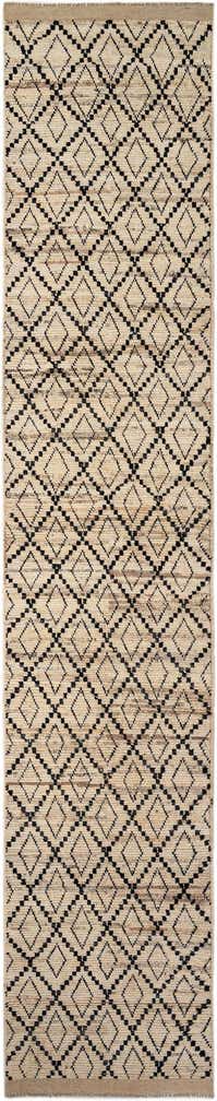 3' 2 x 16' 9 Hand Knotted Moroccan Wool Runner Rug