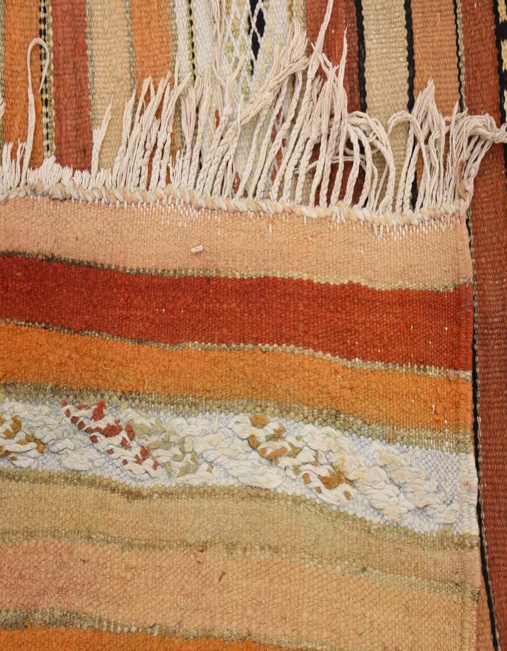 Detail image of 5' 4 x 12' 5  Hand Knotted Moroccan Wool Runner Rug