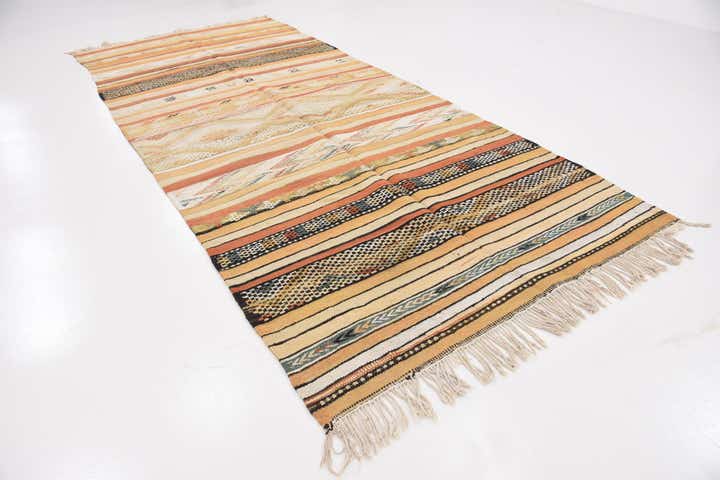 5' 4 x 12' 5 Hand Knotted Moroccan Wool Runner Rug