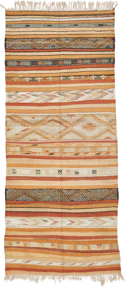5' 4 x 12' 5 Hand Knotted Moroccan Wool Runner Rug