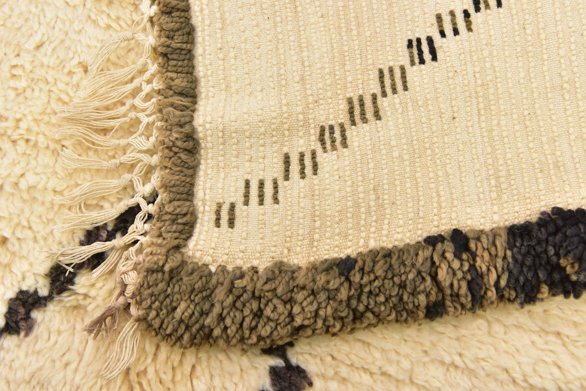 5' 5 x 10' 2 Hand Knotted Moroccan Wool Runner Rug