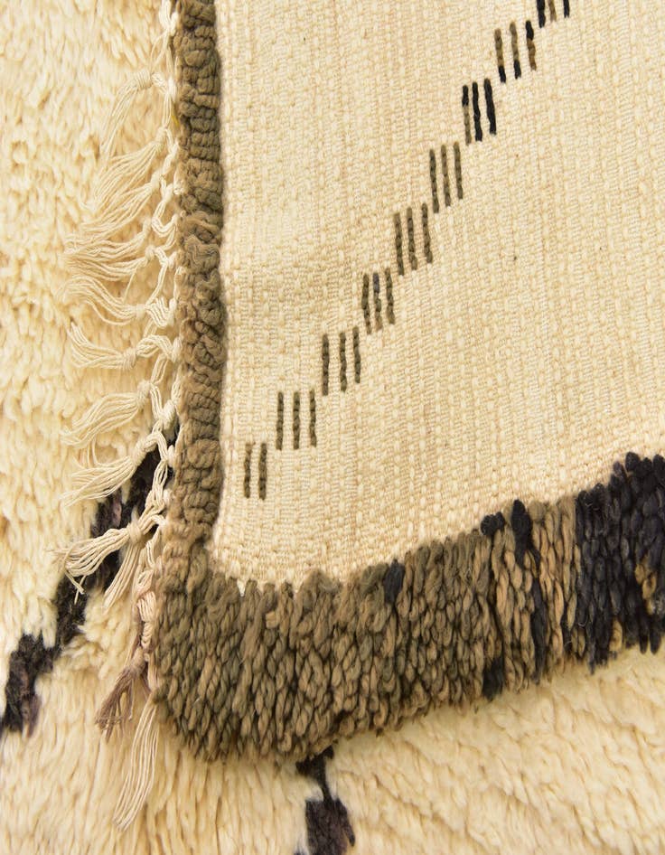 Detail image of 5' 5 x 10' 2 Hand Knotted Moroccan Wool Runner Rug