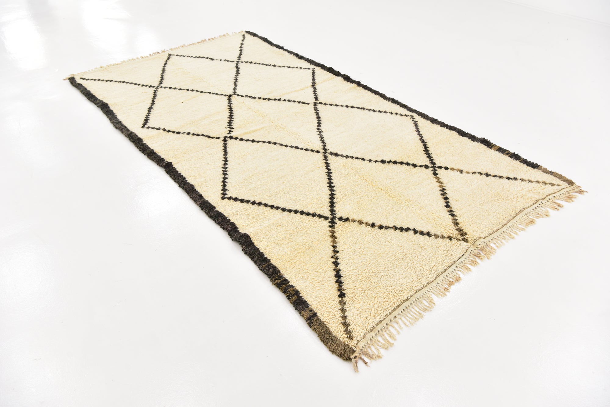 5' 5 x 10' 2 Hand Knotted Moroccan Wool Runner Rug