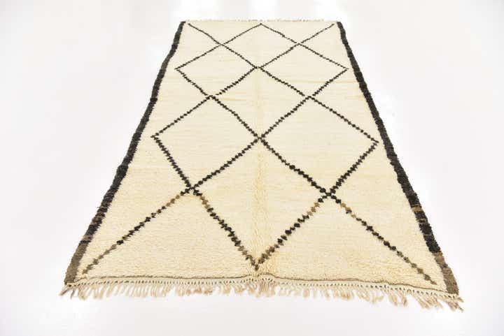 5' 5 x 10' 2 Hand Knotted Moroccan Wool Runner Rug
