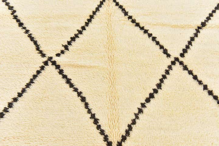 5' 5 x 10' 2 Hand Knotted Moroccan Wool Runner Rug