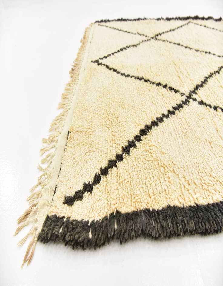 Detail image of 5' 5 x 10' 2 Hand Knotted Moroccan Wool Runner Rug