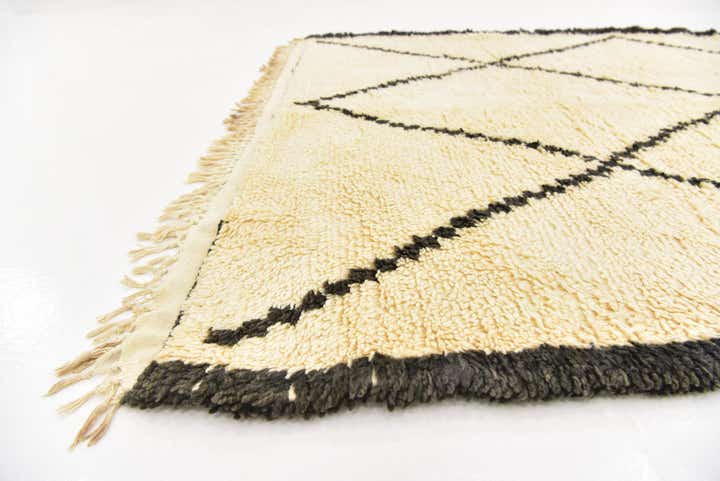 5' 5 x 10' 2 Hand Knotted Moroccan Wool Runner Rug