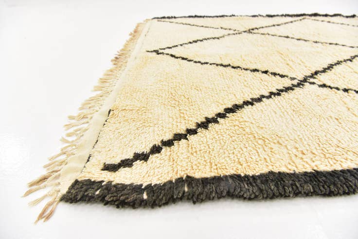 Detail image of 5' 5 x 10' 2 Hand Knotted Moroccan Wool Runner Rug