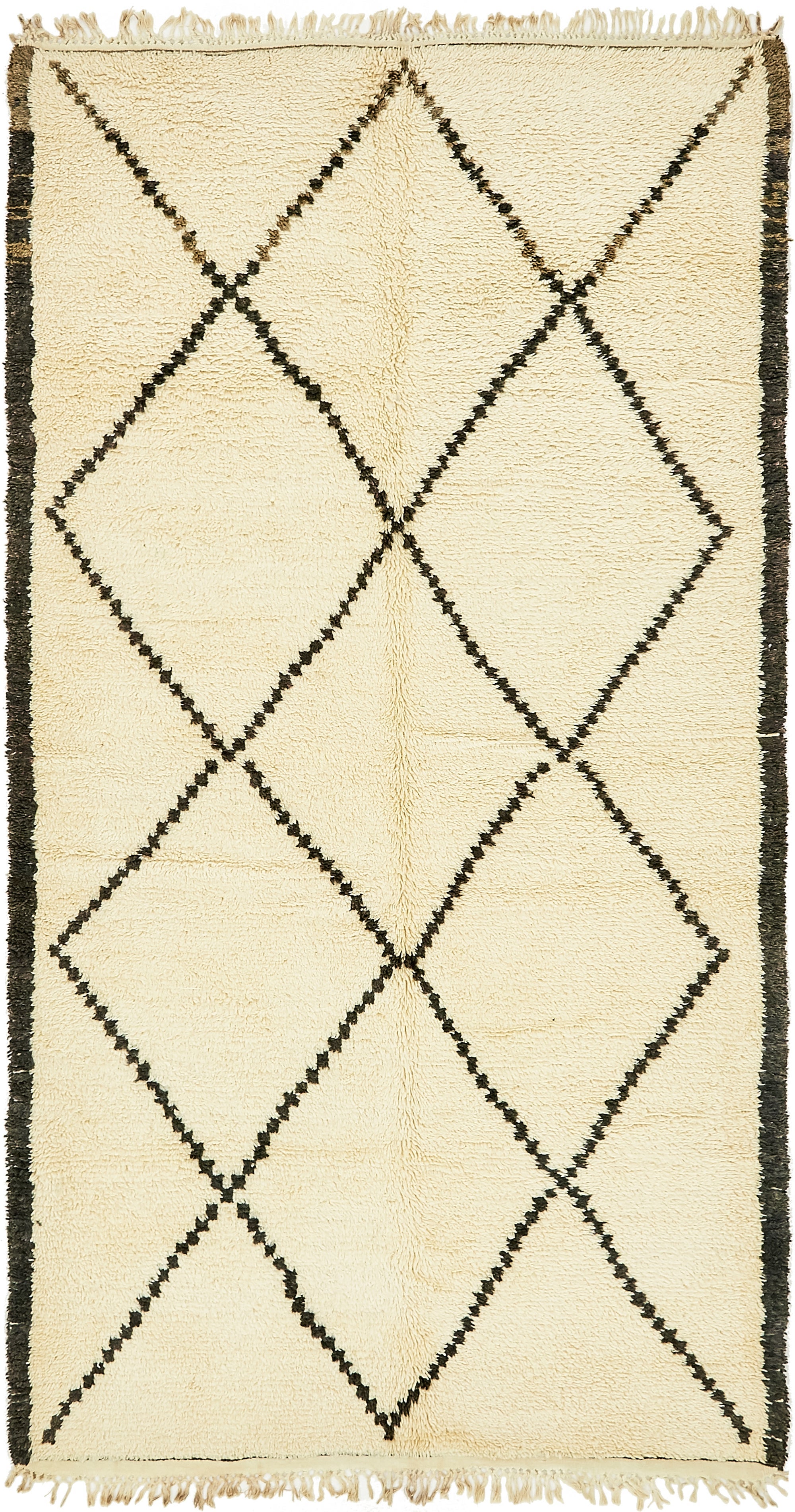 5' 5 x 10' 2 Hand Knotted Moroccan Wool Runner Rug