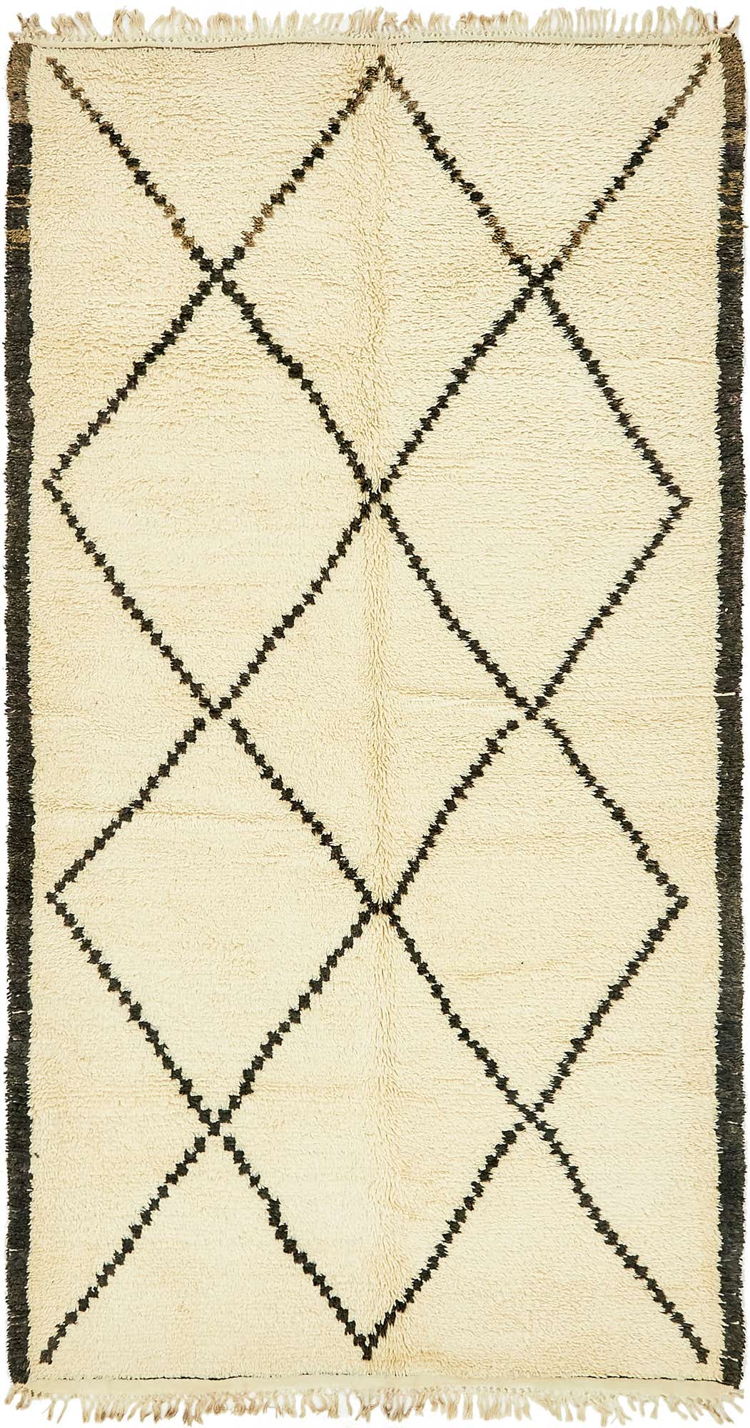 5' 5 x 10' 2 Hand Knotted Moroccan Wool Runner Rug