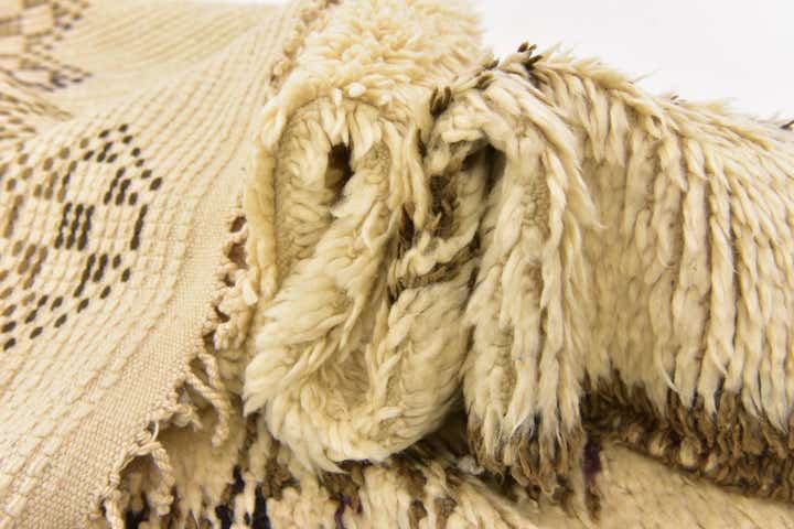 4' 6 x 8' 2 Hand Knotted Moroccan Wool Runner Rug