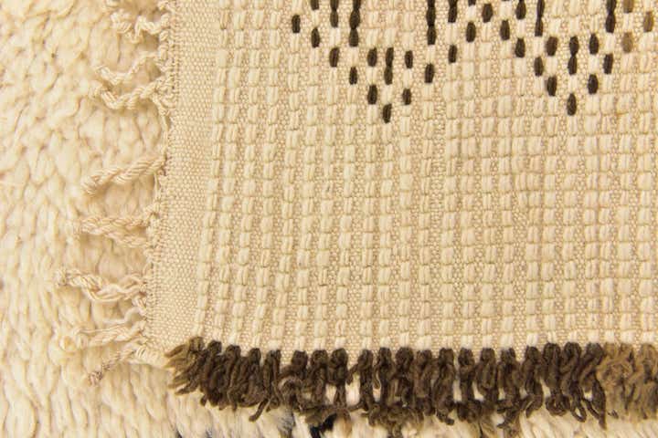4' 6 x 8' 2 Hand Knotted Moroccan Wool Runner Rug