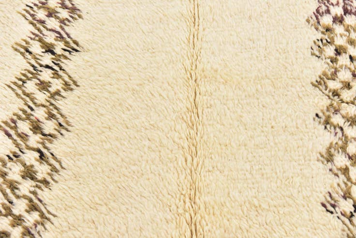 Detail image of 4' 6 x 8' 2 Hand Knotted Moroccan Wool Runner Rug