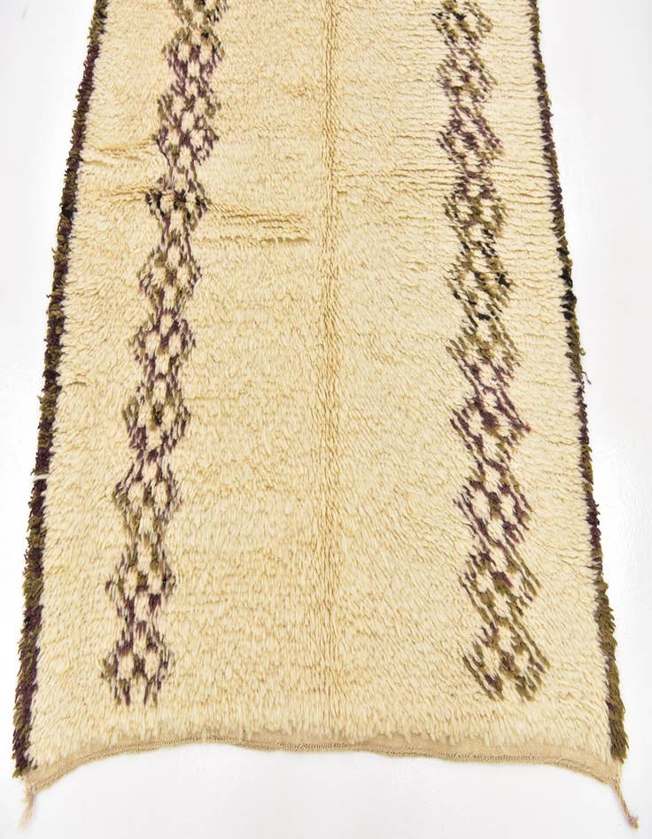 Detail image of 4' 6 x 8' 2 Hand Knotted Moroccan Wool Runner Rug