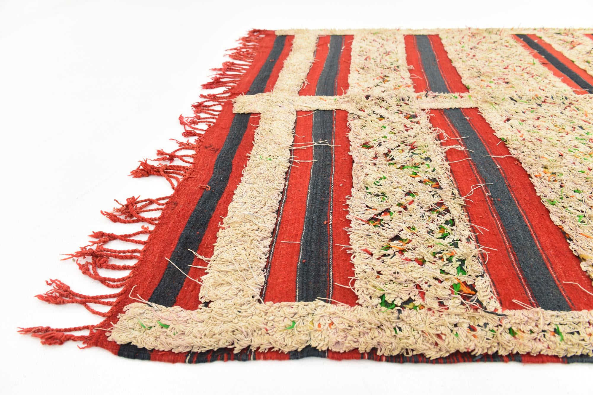 5' x 10' 3 Hand Knotted Moroccan Wool Runner Rug