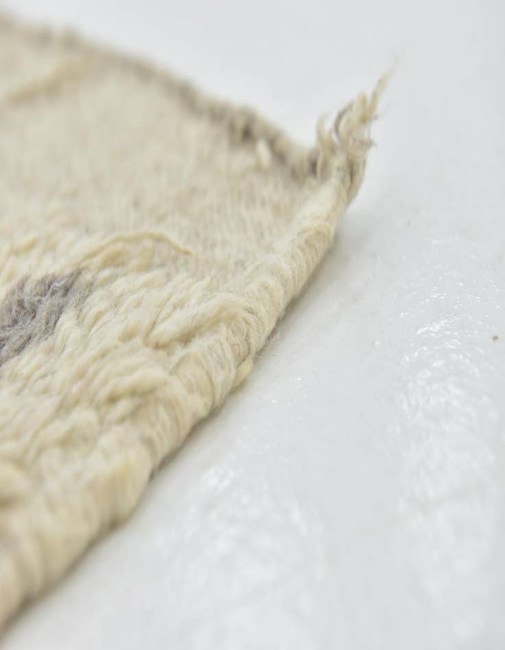 Detail image of 4' x 8'  Hand Knotted Moroccan Wool Runner Rug