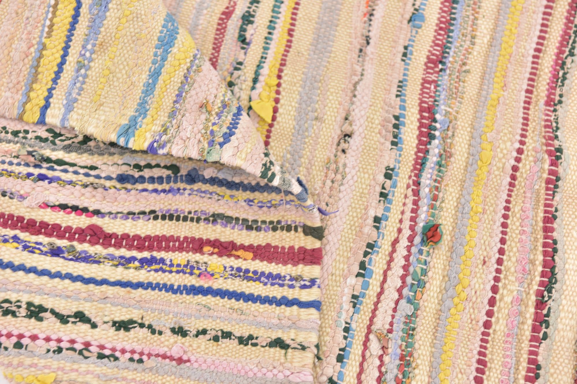 4' 6 x 8' 5 Hand Knotted Moroccan Wool Runner Rug